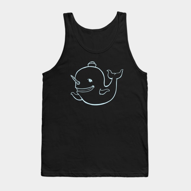 Narwhal for Dark Shirts Tank Top by StineBrunson